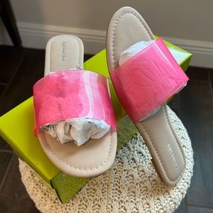 Giani Bini slides Clear Pink 8